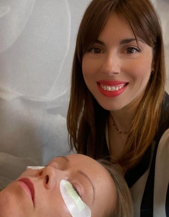 Wimpernverlaengerung  und Wimpernverdichtung